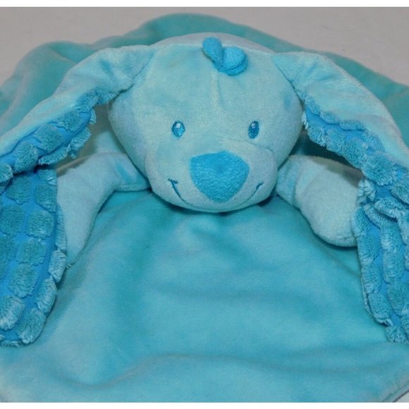 Tiamo Blue Long Ear Puppy Dog Infant Security Blanket Nunu Lovey - Picture 2 of 5